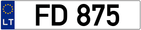 Trailer License Plate